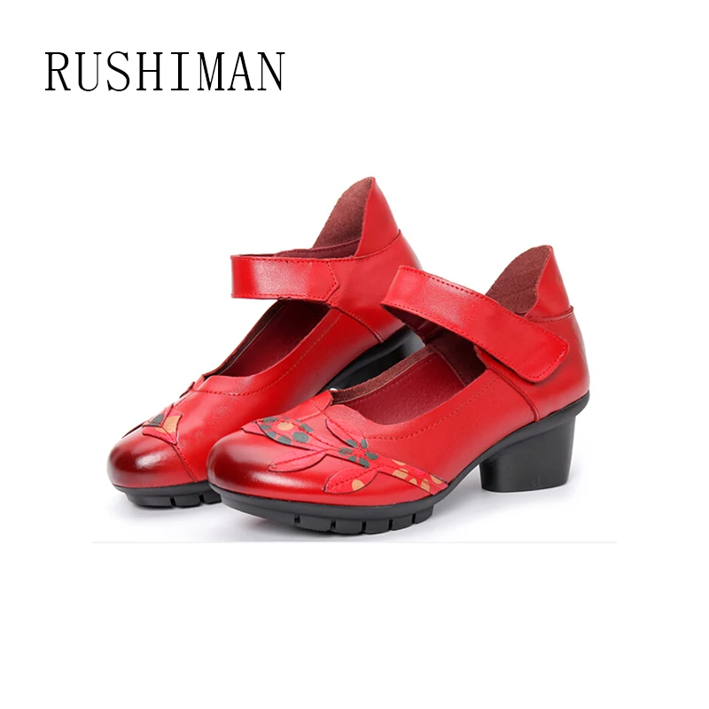 RUSHIMAN New Product Folk Style Leather Women'S Shoes With Soft Sole Printed Shoes With A Shallow Mouth And Handmade Single Shoe
RUSHIMAN New Product Folk Style Leather Women'S Shoes With Soft Sole Printed Shoes With A Shallow Mouth And Handmade Single Shoe