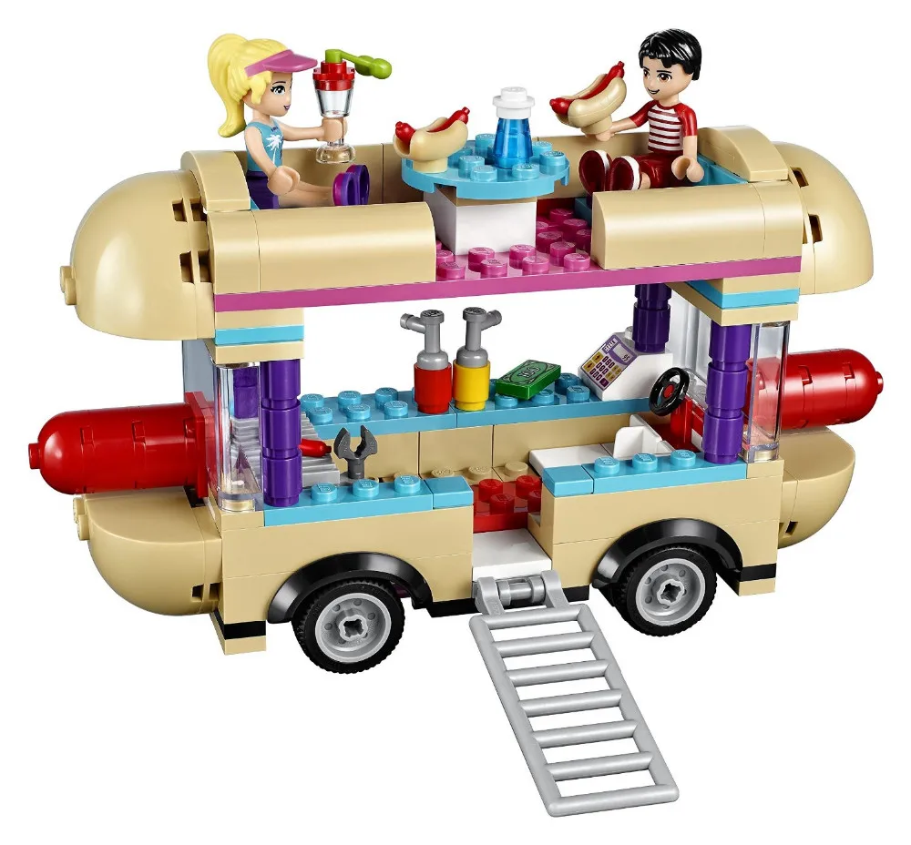 249pcs Friends Building Brocks Amusement Park Hot Dog Van Kids