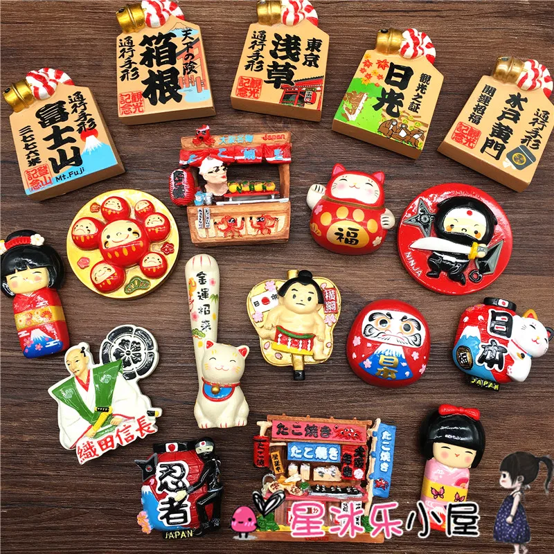 

Handmade Painted Osaka Japan Octopus Balls 3D Fridge Magnets Tourism Souvenirs Refrigerator Magnetic Stickers Gift Decorations