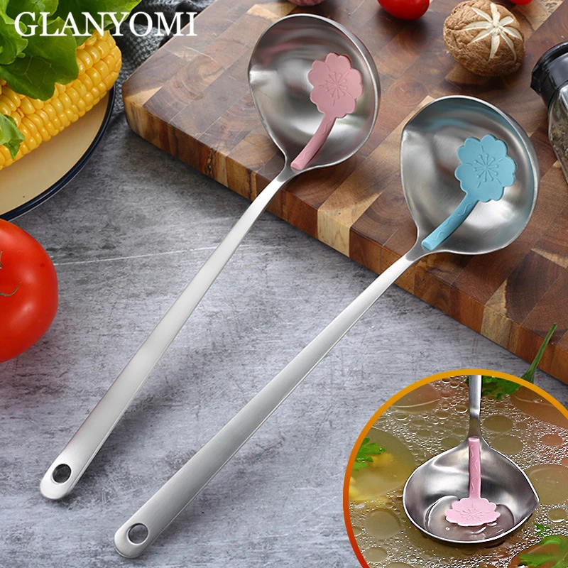 GLANYOMI 304 Stainless Steel Hot-pot Oil Slotted Soup Spoon Skimmer Strainer Ladle Colander Tableware Kitchen Tools Kitchenware
GLANYOMI 304 Stainless Steel Hot-pot Oil Slotted Soup Spoon Skimmer Strainer Ladle Colander Tableware Kitchen Tools Kitchenware