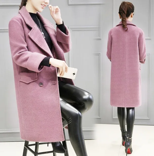 Office Lady Slim Long Wool Coat Double Breasted Wool Blend Coat and Jacket Turn-down Collar Women Coats Autumn Winter
Office Lady Slim Long Wool Coat Double Breasted Wool Blend Coat and Jacket Turn-down Collar Women Coats Autumn Winter