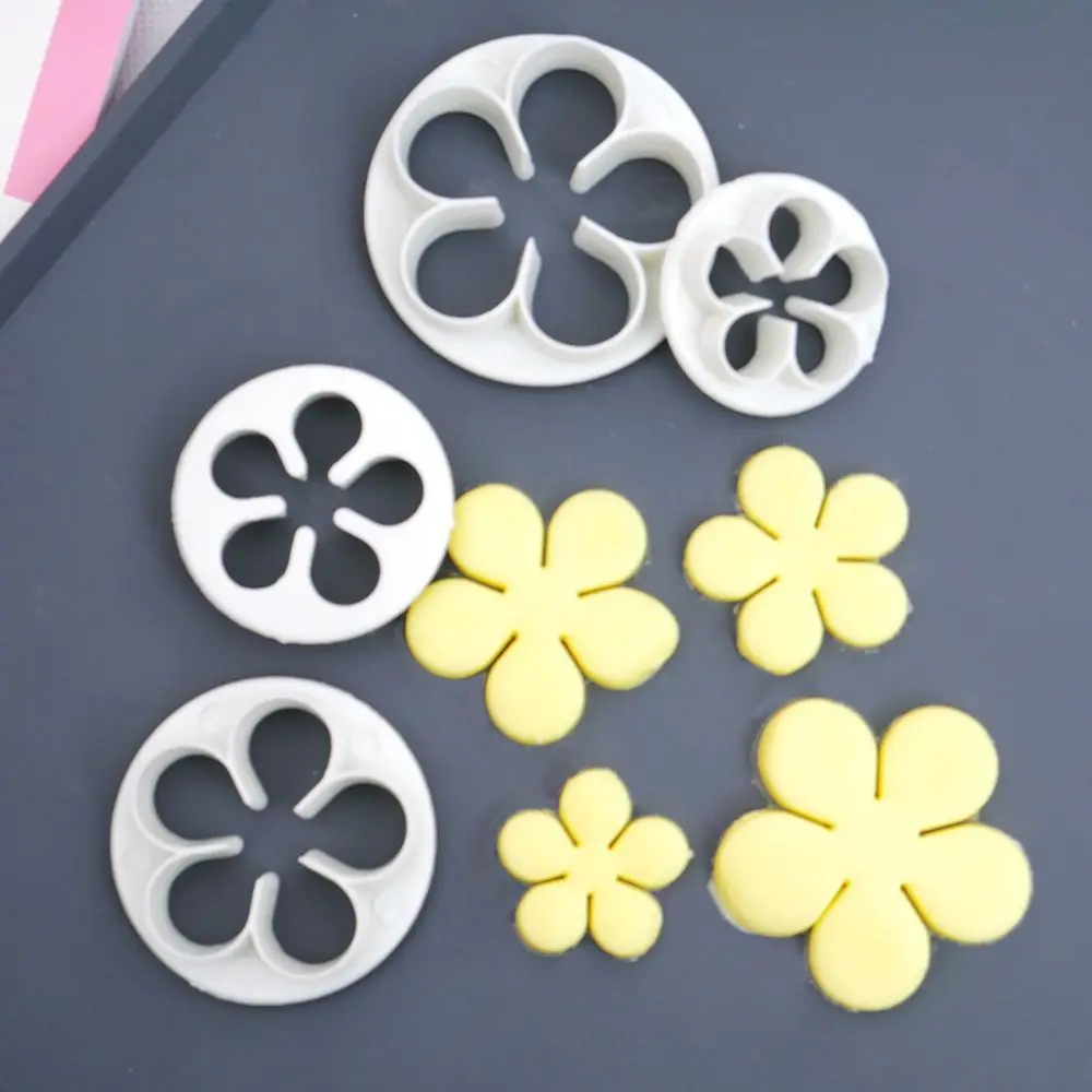 4 pcs/lot Rose Flower Shape Plastic Cookie Cutters Pastry Fondant Biscuit Mold Cake Decorating Tools DIY Baking Tools
4 pcs/lot Rose Flower Shape Plastic Cookie Cutters Pastry Fondant Biscuit Mold Cake Decorating Tools DIY Baking Tools