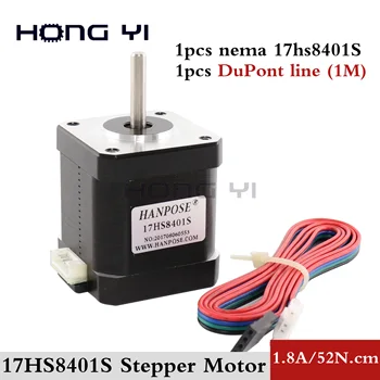 Free Shipping 4-lead Nema17 Stepper Motor 48mm / 78Oz-in / 1.8a motor 1.7A 17HS8401S-D motor for 3D printer with DuPont line
Free Shipping 4-lead Nema17 Stepper Motor 48mm / 78Oz-in / 1.8a motor 1.7A 17HS8401S-D motor for 3D printer with DuPont line