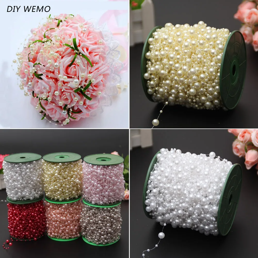 Fishing Line Connecting Beads Abs Imitation Pearl Bead Chain Wedding Bouquet Packaging Beads String Bead DIY Holiday Decoration
Fishing Line Connecting Beads Abs Imitation Pearl Bead Chain Wedding Bouquet Packaging Beads String Bead DIY Holiday Decoration