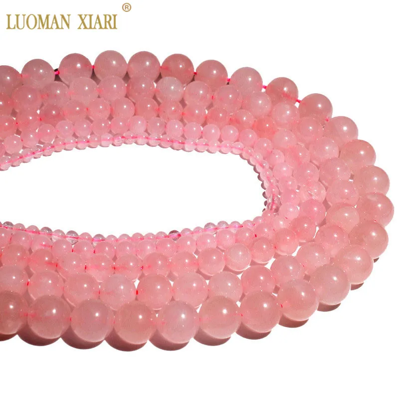 Wholesale Natural Rose Crystal Pink Quartz Stone Round Beads For Jewelry Making DIY Bracelet Necklace 4/6/8/10/12 mm Strand 15''
Wholesale Natural Rose Crystal Pink Quartz Stone Round Beads For Jewelry Making DIY Bracelet Necklace 4/6/8/10/12 mm Strand 15''