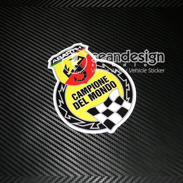 Водонепроницаемые наклейки для Abarth Fiat 500 Punto Panda наклейка на автомобиль |