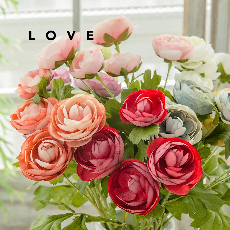 Atificial Flowers Bouquet Fake Silk Peony Rose Craft Flower with Green Leaves Home Wedding Marriage Garden Party Decoration DIY
Atificial Flowers Bouquet Fake Silk Peony Rose Craft Flower with Green Leaves Home Wedding Marriage Garden Party Decoration DIY