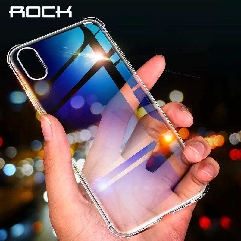Тяжелый противоударный чехол для iPhone X XS XR MAX 6 7 8 plus ROCK сверхпрочный защитный