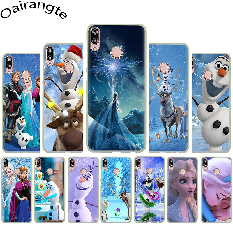 Frozen Hard phone Cover Case for Huawei P8 P9 P10 P20 P30 Pro Lite Mini P Smart Z Plus