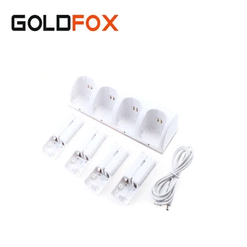 Game Batteria Charger 4x 2800mAh Rechargeable Battery+Quad 4 Charger Dock Station for Wii Remote Controller Backup Battery Pack
Game Batteria Charger 4x 2800mAh Rechargeable Battery+Quad 4 Charger Dock Station for Wii Remote Controller Backup Battery Pack