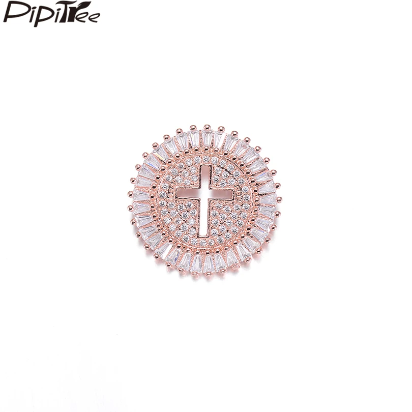 Pipitree Copper White Cubic Zirconia Round Pendant Necklace Charms for Jewelry Making DIY Cross Charms Beads 25MM Big Size
Pipitree Copper White Cubic Zirconia Round Pendant Necklace Charms for Jewelry Making DIY Cross Charms Beads 25MM Big Size