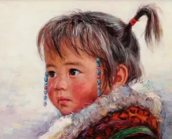 good art chinese Tibet small girl hand painted #Original Oil painting on Canvas #free shipping
good art chinese Tibet small girl hand painted #Original Oil painting on Canvas #free shipping