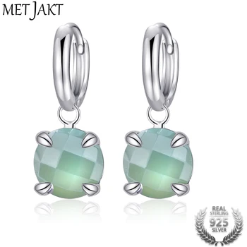 MetJakt Natural Drop Gemstone Chalcedony Elegant Fashion Classic 925 Sterling Silver Hook Earrings for Women's Fine Jewelry
MetJakt Natural Drop Gemstone Chalcedony Elegant Fashion Classic 925 Sterling Silver Hook Earrings for Women's Fine Jewelry