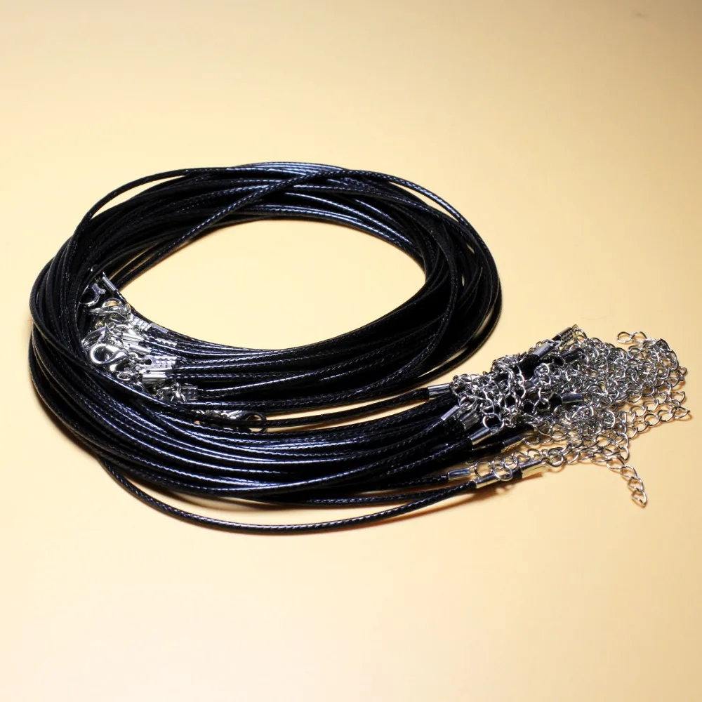 20pcs lot 1.5/2mm Twisted Braided Rope Black Imitation Leather Cord Chain 20" Fit Necklace Making Silver Clasp String Rope 48cm
20pcs lot 1.5/2mm Twisted Braided Rope Black Imitation Leather Cord Chain 20" Fit Necklace Making Silver Clasp String Rope 48cm