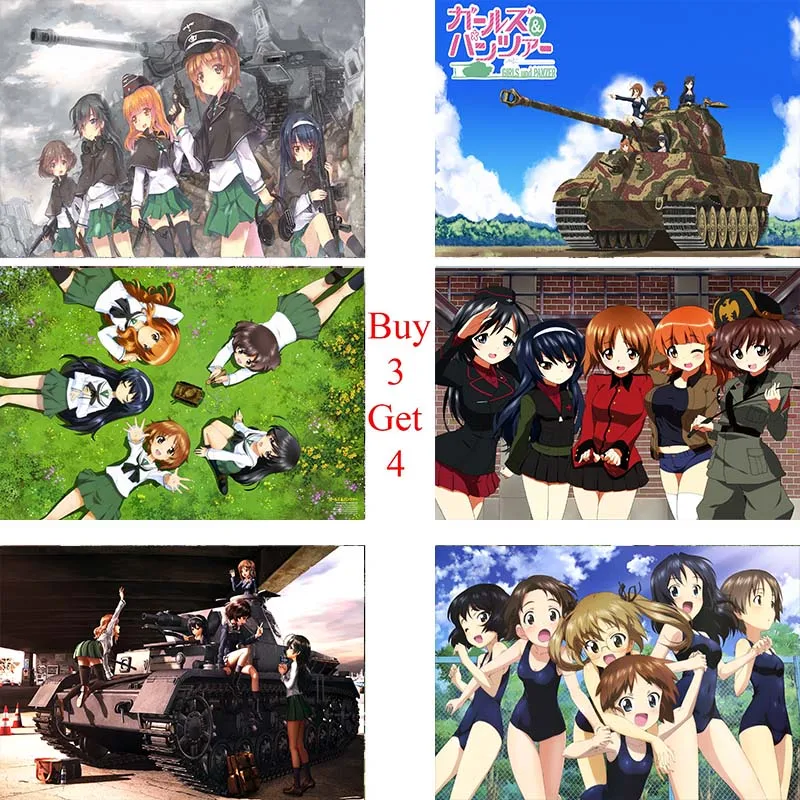 GIRLS und PANZER Poster Clear Image Wall Stickers Home Decoration Good Quality Prints White cardboard Paper home art Brand
GIRLS und PANZER Poster Clear Image Wall Stickers Home Decoration Good Quality Prints White cardboard Paper home art Brand