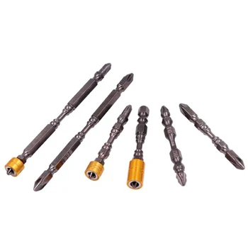 6Pcs Ph2 1/4 Inch Hardness Magnetic 65Mm 110Mm Cross Head Screwdriver Bit Double Head Electric Screwdriver Set Phillips Screw
6Pcs Ph2 1/4 Inch Hardness Magnetic 65Mm 110Mm Cross Head Screwdriver Bit Double Head Electric Screwdriver Set Phillips Screw