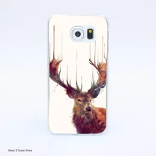 2770G Red Deer Stag Env Print Hard Transparent Case Cover for Galaxy S3 S4 S5 & Mini S6 S7 & edge
