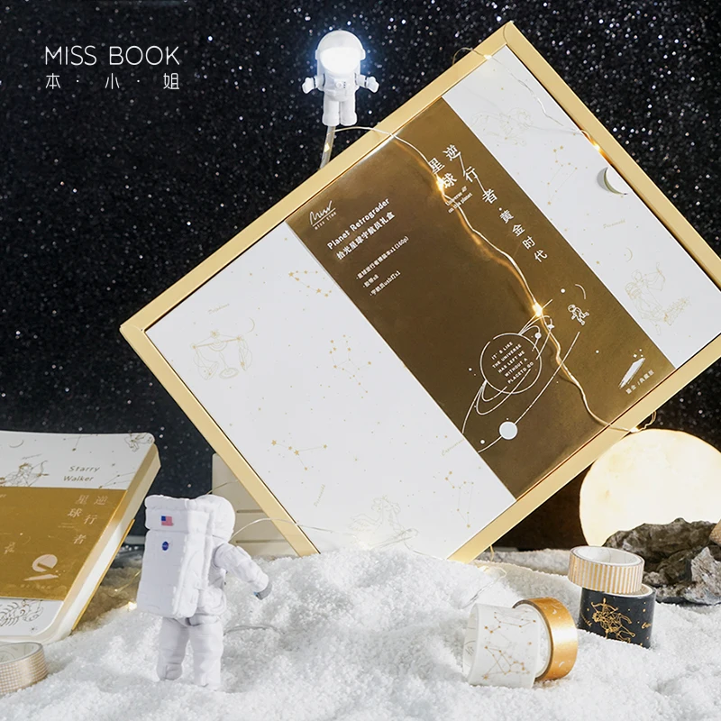 The Planet Retrograde Notebook Gift Pack Beautiful Gilt Silver Notebook Christmas Gifts 1PCS
The Planet Retrograde Notebook Gift Pack Beautiful Gilt Silver Notebook Christmas Gifts 1PCS