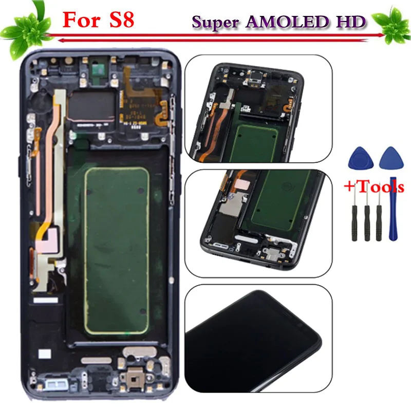 for Samsung Galaxy S8 G950 G950F LCD display with frame touch screen digitizer Replacement Assembly Super AMOLED for Galaxy S8
for Samsung Galaxy S8 G950 G950F LCD display with frame touch screen digitizer Replacement Assembly Super AMOLED for Galaxy S8