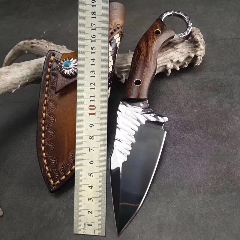 PSRK Sharp Hunting Fixed Blade Knife 12C27 Blade Wood Handle Outdoor Camping Survival Fishing Tactical EDC Tool With Sheath
PSRK Sharp Hunting Fixed Blade Knife 12C27 Blade Wood Handle Outdoor Camping Survival Fishing Tactical EDC Tool With Sheath