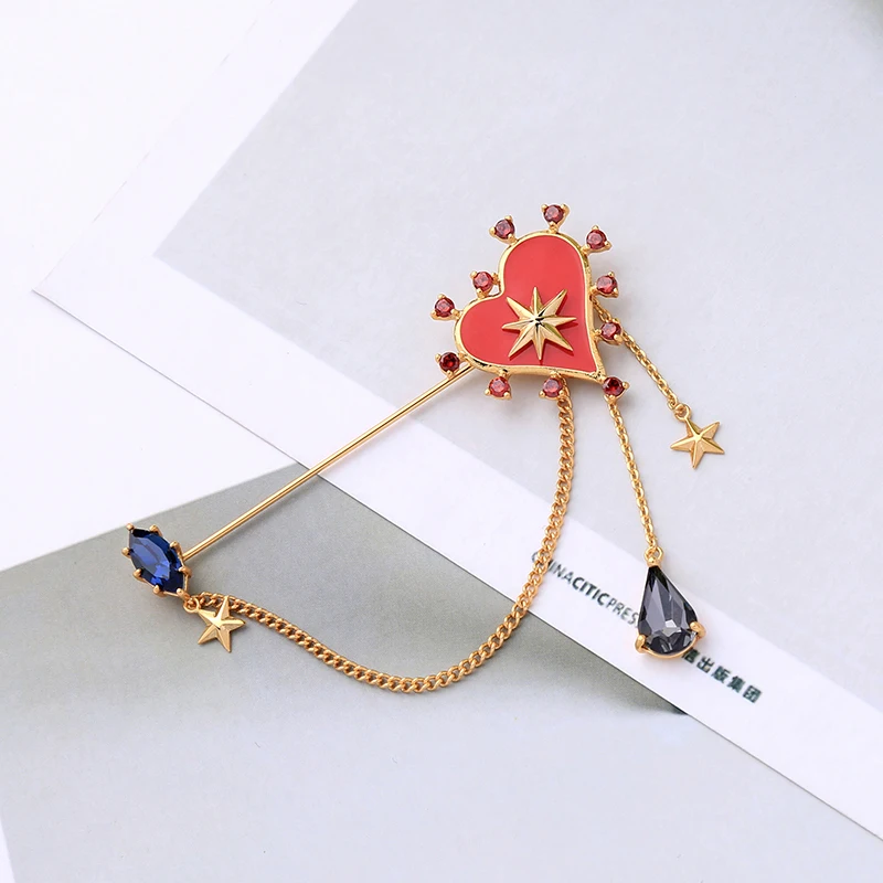 Uer 2019 New Design Red Enamel Heart Copper Statement Brooches Fashion Pins Jewelry Wholesale mt0011
Uer 2019 New Design Red Enamel Heart Copper Statement Brooches Fashion Pins Jewelry Wholesale mt0011