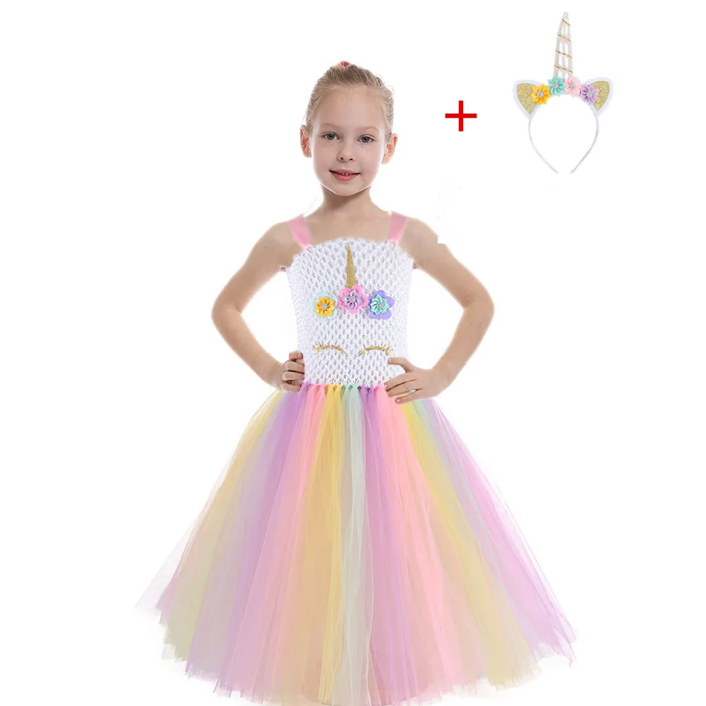 2019 New Girls Unicorn Tutu Dress Headwear Rainbow Princess Girls Birthday Party Dress Children Kids Halloween Unicorn Costume
2019 New Girls Unicorn Tutu Dress Headwear Rainbow Princess Girls Birthday Party Dress Children Kids Halloween Unicorn Costume