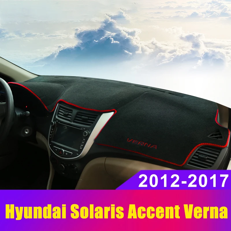 Car dashboard Avoid light pad Instrument platform desk cover Mat Carpet LHD For Hyundai Solaris Accent Verna 2012-2015 2016 2017
Car dashboard Avoid light pad Instrument platform desk cover Mat Carpet LHD For Hyundai Solaris Accent Verna 2012-2015 2016 2017