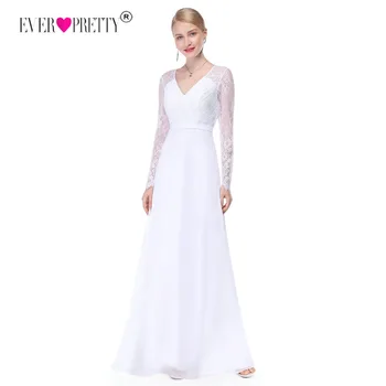Ever Pretty Illusion Long Sleeve Wedding Dresses Lace A Line V Neck Simple Bridal Dresses 2020 Vestido Noiva Praia Casamento
Ever Pretty Illusion Long Sleeve Wedding Dresses Lace A Line V Neck Simple Bridal Dresses 2020 Vestido Noiva Praia Casamento