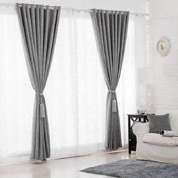 Modern Faux Linen Thickening Gray Embossed Home Blackout Curtains for Living Room Window Tulle Treatment Drapes
Modern Faux Linen Thickening Gray Embossed Home Blackout Curtains for Living Room Window Tulle Treatment Drapes