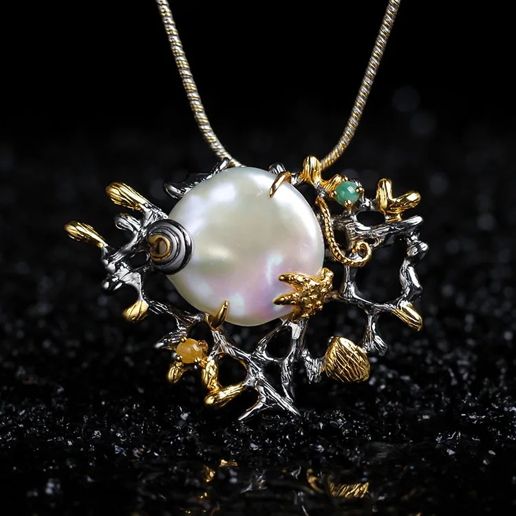 Designer S925 Sterling Silver Jewelry Ladies Elegant Accessories Natural Baroque Pearl Pendant And Brooch Dual-use Wholesale
Designer S925 Sterling Silver Jewelry Ladies Elegant Accessories Natural Baroque Pearl Pendant And Brooch Dual-use Wholesale