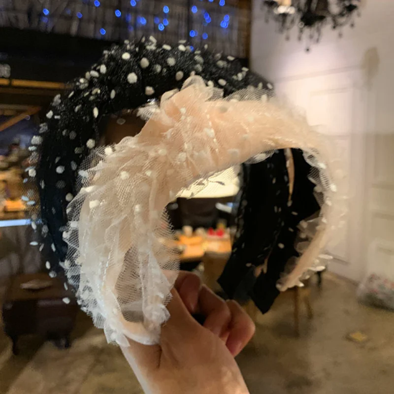 Fashion Lace Dot Women Headband Gauze Knotted Headdress Twist Cross Wide Hair Bands for Girls Lasies Sweet Hair Accessories
Fashion Lace Dot Women Headband Gauze Knotted Headdress Twist Cross Wide Hair Bands for Girls Lasies Sweet Hair Accessories