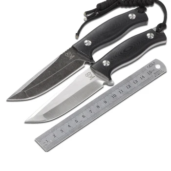 V13 Fixed Knife 8Cr13Mov Stone Wash Blade G10 Handle Outdoor Hunting woodworking KYDEX Sheath Survival Utility bushcraft knife
V13 Fixed Knife 8Cr13Mov Stone Wash Blade G10 Handle Outdoor Hunting woodworking KYDEX Sheath Survival Utility bushcraft knife