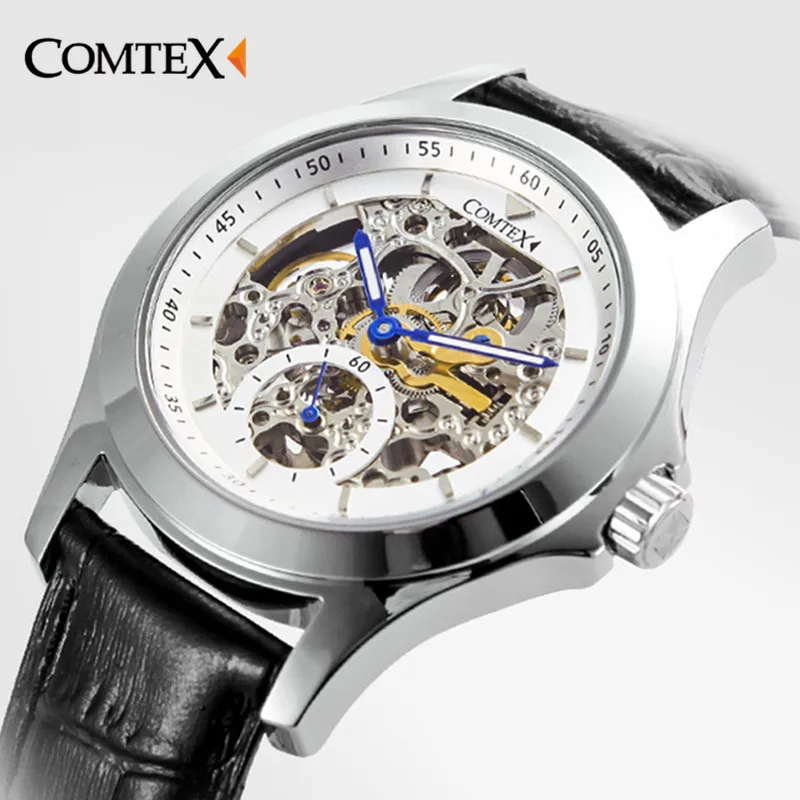 Comtex Men Mechanical Watch Automatic Self-Win Men Wristwatches Luxury Male Business Leather Strap Watches Gentle gift relogio
Comtex Men Mechanical Watch Automatic Self-Win Men Wristwatches Luxury Male Business Leather Strap Watches Gentle gift relogio