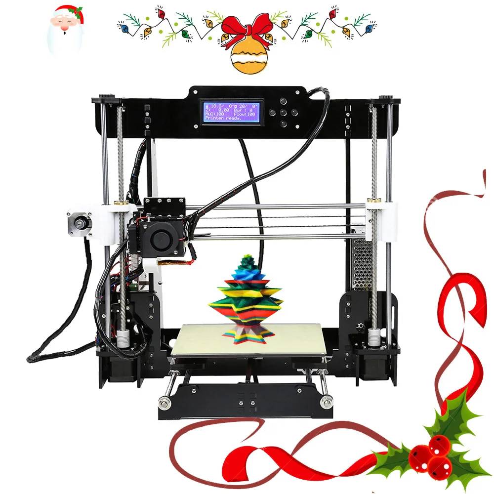 

Anet A8 High Precision 3D Printer Kit Reprap Prusa i3 DIY 3D Printer Kit Large Size 220*220*240mm Three-dimensional Printing
