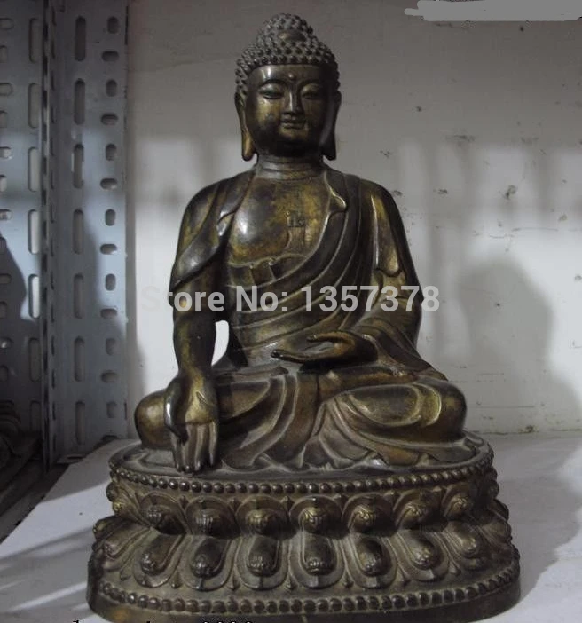 shitou 00221 Tibet Folk classic Old Bronze Copper Sakyamuni Tathagata Amitabha Buddha Statue
shitou 00221 Tibet Folk classic Old Bronze Copper Sakyamuni Tathagata Amitabha Buddha Statue