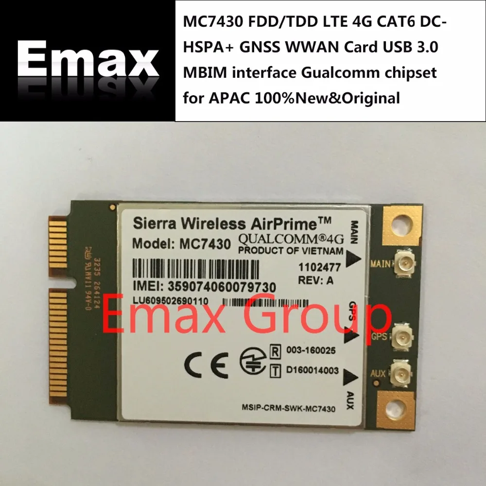 Набор микросхем Gualcomm MC7430 FDD/TDD LTE CAT6 DC-HSPA + GNSS карта WWAN USB 3,0 MBIM интерфейс Для APAC JINYUSHI в наличии, 10 шт.
Набор микросхем Gualcomm MC7430 FDD/TDD LTE CAT6 DC-HSPA + GNSS карта WWAN USB 3,0 MBIM интерфейс Для APAC JINYUSHI в наличии, 10 шт.