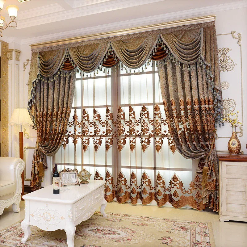 Living Room Window Blackout Luxury Curtains Ready Door Roman Curtain and Tulle for Bedroom European Chenille Embroidery Drapes
Living Room Window Blackout Luxury Curtains Ready Door Roman Curtain and Tulle for Bedroom European Chenille Embroidery Drapes