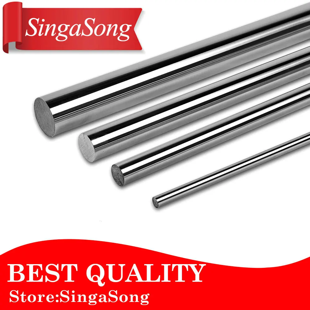 8mm linear shaft linear rod set: 320mm/350mm/370mm long harden chromed plated for 3D printer cnc parts