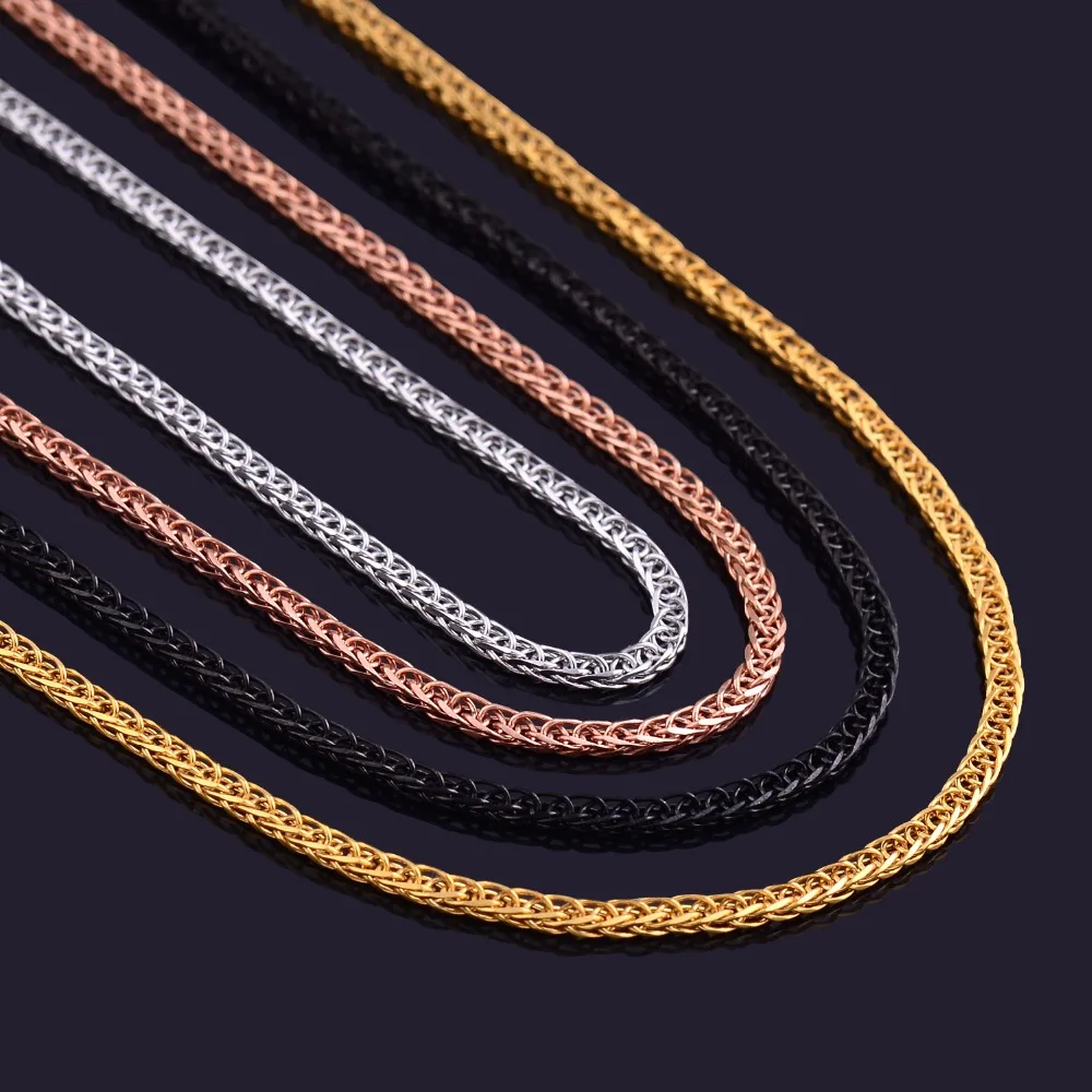 New Arrival Width 1mm Stainless Steel Link Chain For Men and Women Four Colors Available High Quality
New Arrival Width 1mm Stainless Steel Link Chain For Men and Women Four Colors Available High Quality