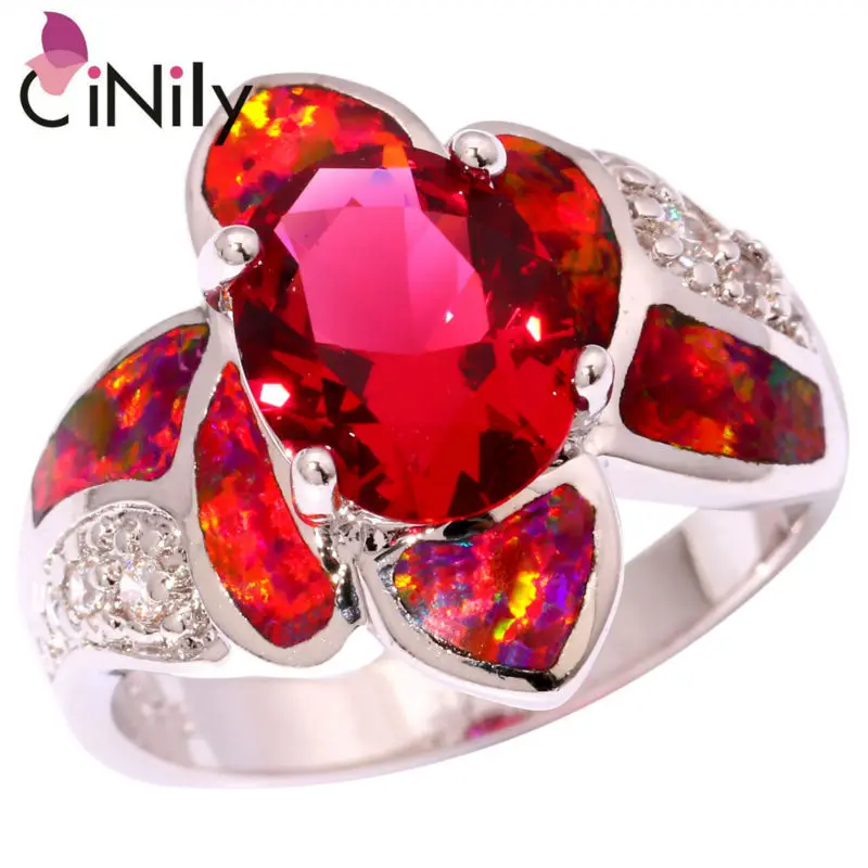 CiNily Created Red Fire Opal Tourmaline Cubic Zirconia Silver Plated Ring Wholesale for Women Jewelry Ring Size 7 8 9 OJ8907
CiNily Created Red Fire Opal Tourmaline Cubic Zirconia Silver Plated Ring Wholesale for Women Jewelry Ring Size 7 8 9 OJ8907