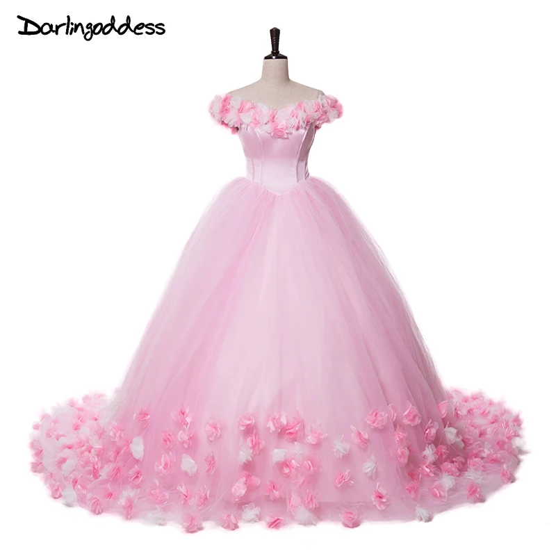 Pink Princess Cloud Wedding Dresses Vintage Puffy Ruffle Long Train Lace Up Rose Flowers Tulle Pregnant Photography Dress 2017
Pink Princess Cloud Wedding Dresses Vintage Puffy Ruffle Long Train Lace Up Rose Flowers Tulle Pregnant Photography Dress 2017