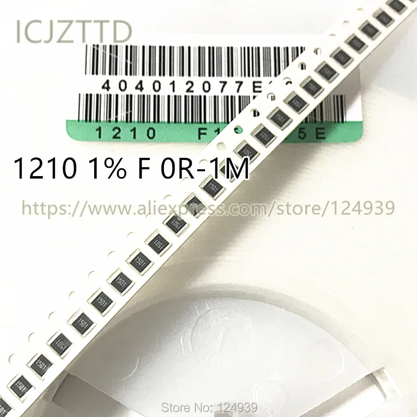 100PCS SMD 1210 1% F 3225 3.2*2.5 1/3W 3.3K 3K3 3.6K 3K6 3.9K 3K9 4.3K 4K3 4.7K 4K7 5.1K 5K1 5.6K 5K6 6.2K 6K2 6.8K 6K8 7.5K 7K5
100PCS SMD 1210 1% F 3225 3.2*2.5 1/3W 3.3K 3K3 3.6K 3K6 3.9K 3K9 4.3K 4K3 4.7K 4K7 5.1K 5K1 5.6K 5K6 6.2K 6K2 6.8K 6K8 7.5K 7K5