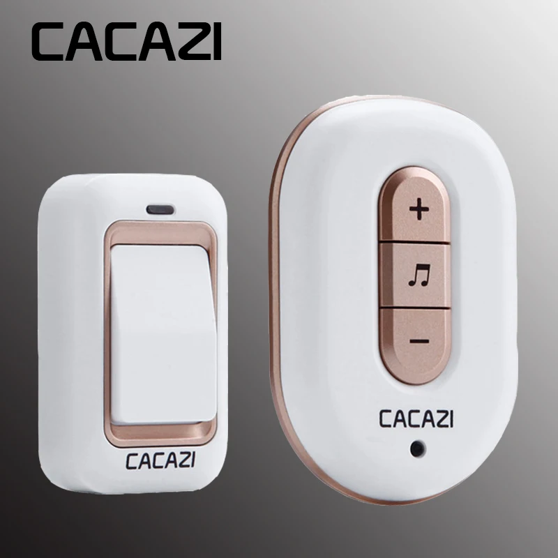 CACAZI Self Powered Doorbell Waterproof Wireless No Batteries Smart Sensor US Plug 38 Songs 120m Remote Battery Button 110V-240V
CACAZI Self Powered Doorbell Waterproof Wireless No Batteries Smart Sensor US Plug 38 Songs 120m Remote Battery Button 110V-240V