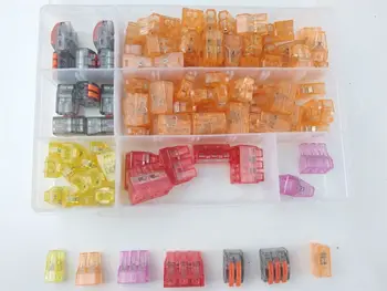 110PCS Wire Connector for 3 room mixed 7 models Compact Fast wire connector mini Wiring Connector Conductors Terminal Block
110PCS Wire Connector for 3 room mixed 7 models Compact Fast wire connector mini Wiring Connector Conductors Terminal Block