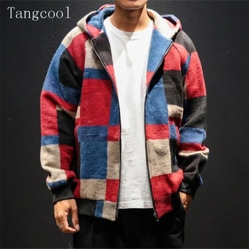 2019 Woolen Plaid Hooded Men Jacket Coat Man Hip Hop Streetwear Men Jacket Coat Plaid Hooded Bomber Jacket Men
2019 Woolen Plaid Hooded Men Jacket Coat Man Hip Hop Streetwear Men Jacket Coat Plaid Hooded Bomber Jacket Men