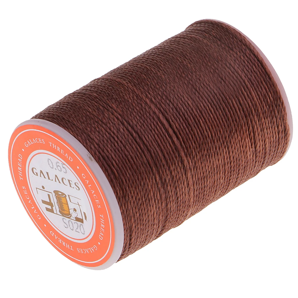 93 Yards/Spool Sewing Waxed Thread Hand Stitching Cord for Leather craft DIY Tools 0.65mm Round