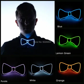 Hot sales EL Wire Bowtie Glow Party Supplies LED Light up Bow tie Flashing Rave Neck tie DJ Night Club Costume Decorations
Hot sales EL Wire Bowtie Glow Party Supplies LED Light up Bow tie Flashing Rave Neck tie DJ Night Club Costume Decorations