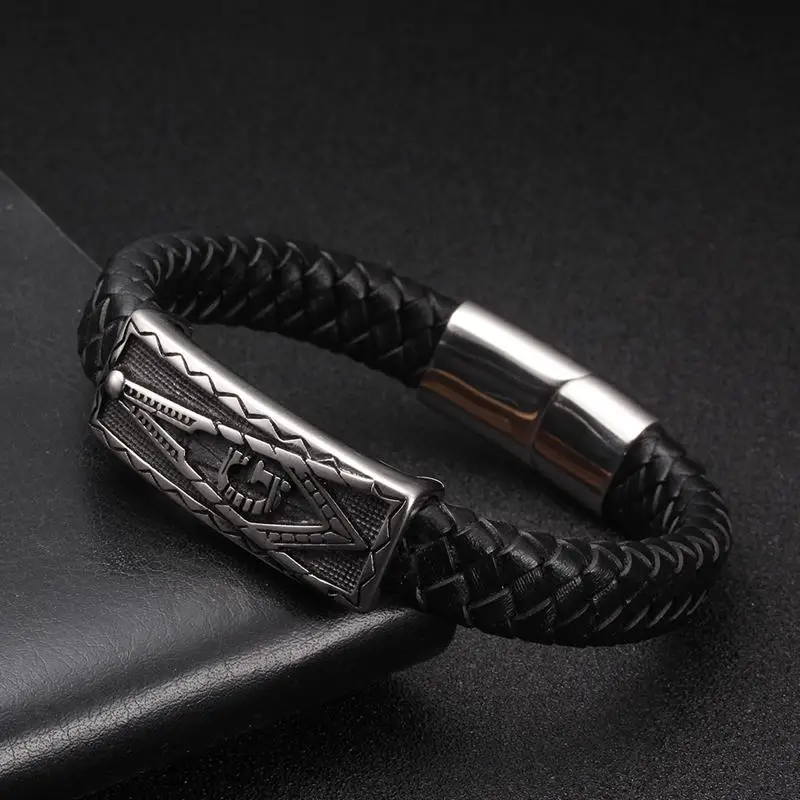 Vintage Stainless Steel Pattern Chain Link Sporty Charm Cuff Bracelets hommet Luxury Brand Genuine Leather Men Male Bracelets
Vintage Stainless Steel Pattern Chain Link Sporty Charm Cuff Bracelets hommet Luxury Brand Genuine Leather Men Male Bracelets