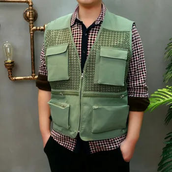 Mesh Outdoor Men pesca fly fishing Vest Multi-pocket Breathable Mesh Hiking Hunting Vest Professional man jacket
Mesh Outdoor Men pesca fly fishing Vest Multi-pocket Breathable Mesh Hiking Hunting Vest Professional man jacket
