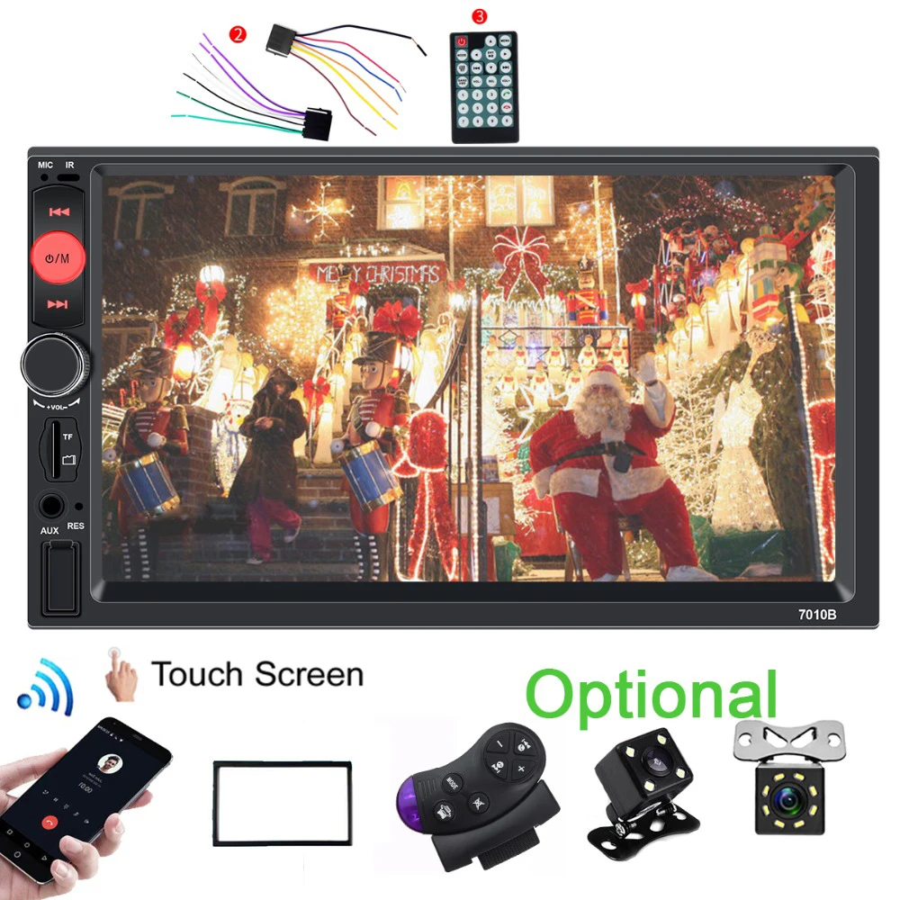 Car radio coche HD 7 inch Touch Screen auto Audio Stereo Bluetooth Central Multimedia Player IR Rear View Camera Autoradio 2 Din
Car radio coche HD 7 inch Touch Screen auto Audio Stereo Bluetooth Central Multimedia Player IR Rear View Camera Autoradio 2 Din